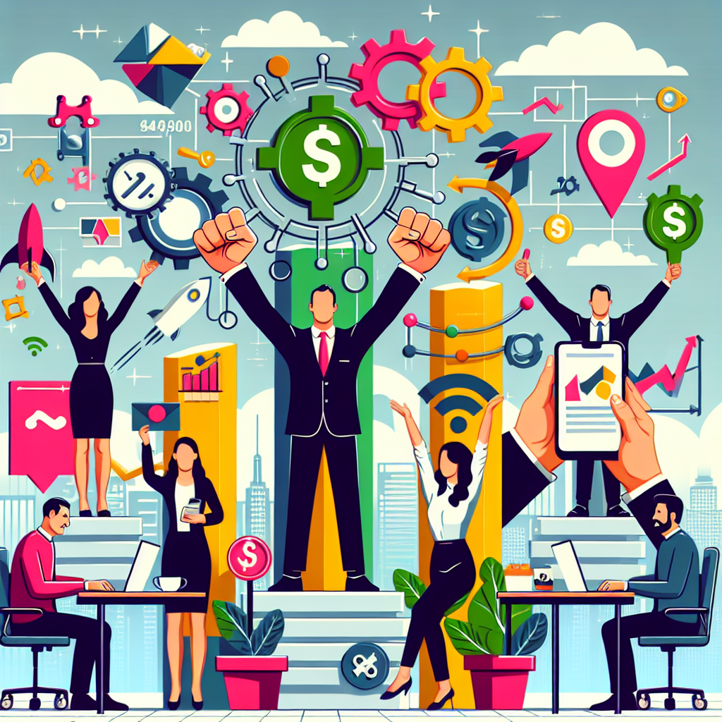 Illustration passend zum Thema "Die 5 wichtigsten Social Media Marketing Trends, die Ihr Unternehmen 2024 nicht verpassen darf", ideal für die Zielgruppe "Kleine Unternehmen, Startups, E-Commerce-Unternehmen".