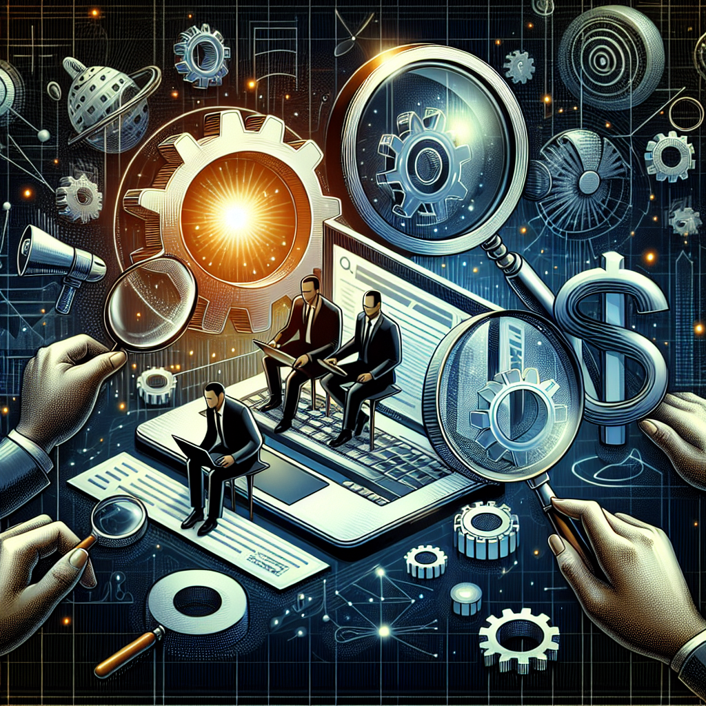 Illustration passend zum Thema "Suchmaschinenoptimierung für Große Unternehmen, warum es wichtig ist", ideal für die Zielgruppe "Große Unternehmen".